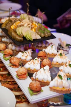 Catering food table set concept