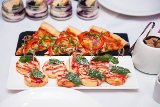 Catering food table set concept