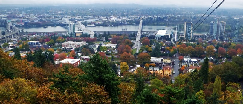 Seattle aerial view,Washington state,United States of America..