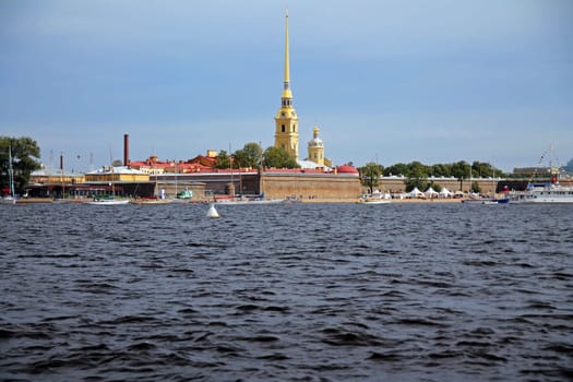 Peter and Paul Fortress on the Saint Petersburg island