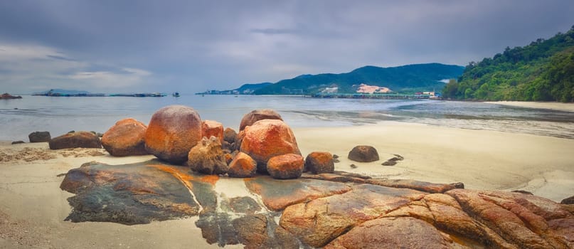 Penang national park at rainy day, Malaysia. Panorama