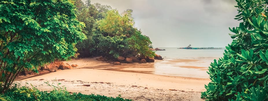 Penang national park at rainy day, Malaysia. Panorama