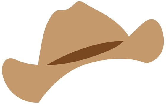 hat cowboy western rodeo straw illustration wildwest