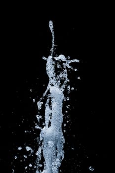 Beautiful freezed motion in life of h20 fluid. Outburst power splashes from bottom to top. Healthy method to prevent climate change.