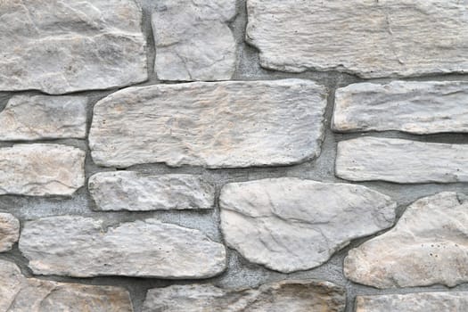 White stone tiles at external wall