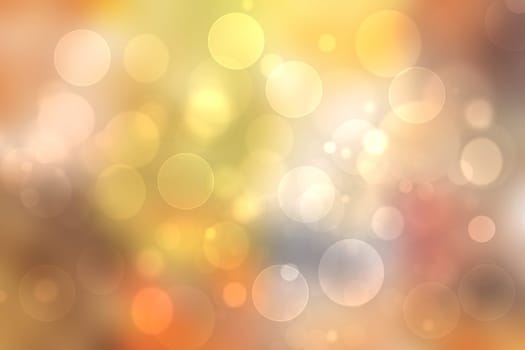 A festive abstract delicate golden yellow orange gradient background texture with glitter defocused sparkle bokeh circles. Card concept for Happy New Year, party invitation, valentine or other holidays.