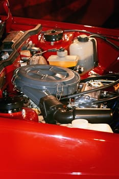 Under the Hood of an Old Car