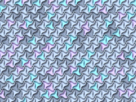 Abstract geometric four pastel color Curved triangles background 3D render illustration