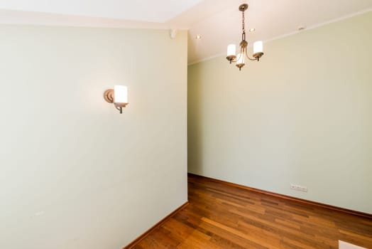 Russia, Omsk- August 02, 2019: interior room apartment. standard repair beautiful designer country house with wooden elements