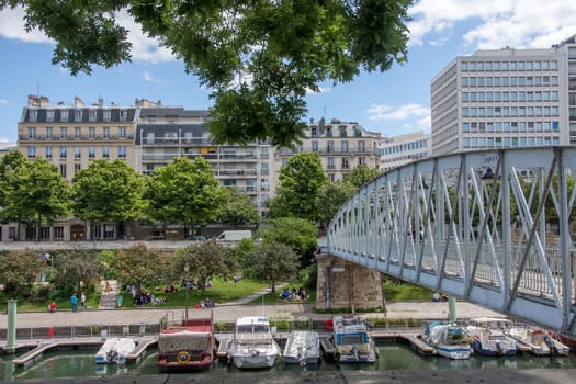 discovery of Paris and the banks of the Seine in summer, France