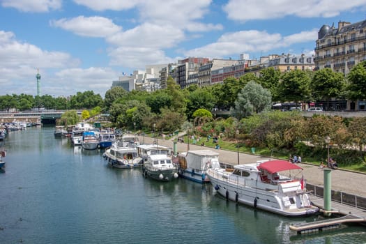 discovery of Paris and the banks of the Seine in summer, France