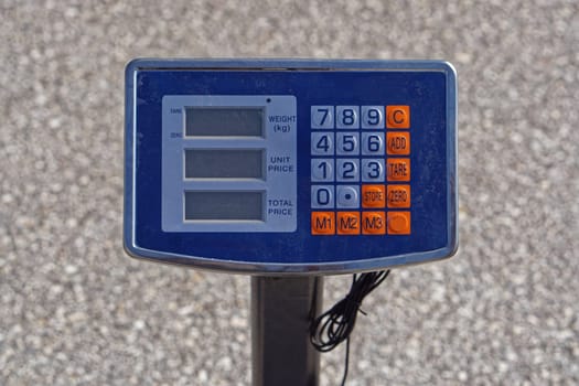Digital precision weight scale with numbers keypad