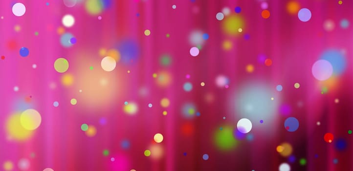curtain confetti colorful graphic