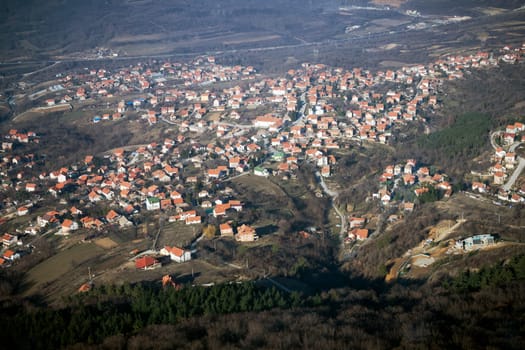 Aerial view cityscape of Belgrade city in Serbia in Europe.