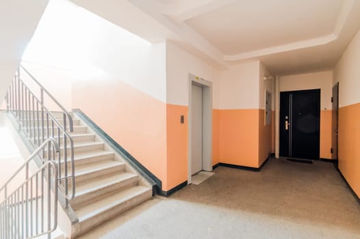Russia, Omsk- August 05, 2019: interior public place, staircase