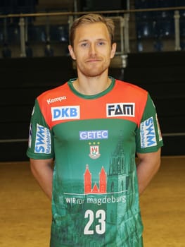 swedish handball player Albin Lagergren, SC Magdeburg, Liqui Moly HBL, Handball-Bundesliga Season 2019-20