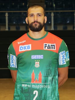 Croatian handball player Zeljko Musa , SC Magdeburg, Liqui Moly HBL, Handball-Bundesliga Season 2019-20