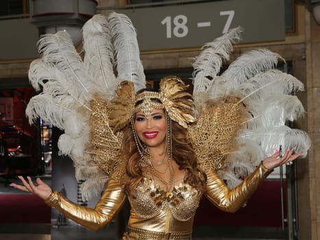 German reality TV actress Patricia Blanco at the erotic fair Venus 2019 in Berlin