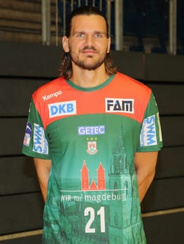 german handball player Erik Schmidt , SC Magdeburg, Liqui Moly HBL, Handball-Bundesliga Season 2019-20