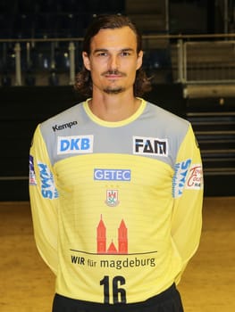 danish handball Goalkeeper Jannick Green, SC Magdeburg, Liqui Moly HBL, Handball-Bundesliga Season 2019-20