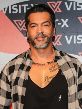 actor and model Aurelio Savina at the erotic fair Venus 2019 in Berlin