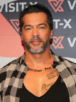 actor and model Aurelio Savina at the erotic fair Venus 2019 in Berlin