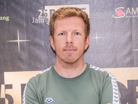 DSV team boss and swimming coach Bernd Beckhahn (SC Magdeburg) during the "Pictures of Hope ""in Magdeburg"