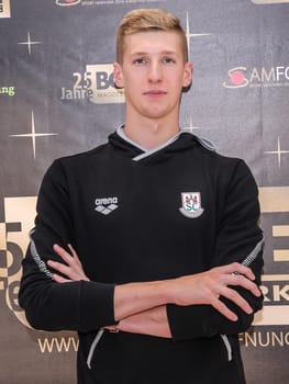 German swimmer Florian Wellbrock (SC Magdeburg, DSV) during the "Pictures of Hope ""in Magdeburg"