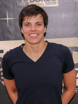german swimmer Franziska Hentke SC Magdeburg , DSV in the campaign "Pictures of Hope"" in Magdeburg"