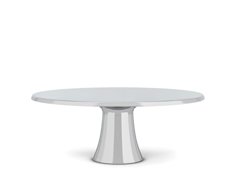 Modern cake stand. 3d illustration isolated on white background