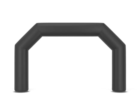 Inflatable promotion arch mock up. 3d illustration isolated on white background