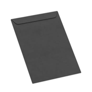 Blank paper c4 envelope. 3d illustration isolated on white background