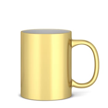 Blank mug for hot drinks. 3d illustration isolated on white background