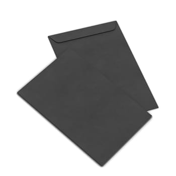 Blank paper c4 envelope. 3d illustration isolated on white background