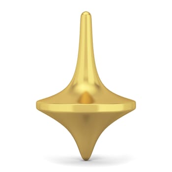 Spinning top toy. 3d illustration isolated on white background