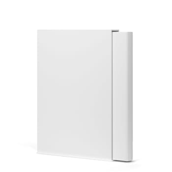 Book in a slipcase cover mockup. 3d illustration isolated on white background