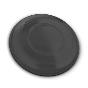 Blank frisbee mockup. 3d illustration isolated on white background