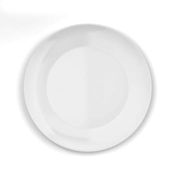 Empty plate. 3d illustration isolated on white background