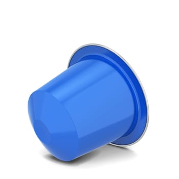 Coffee capsule. 3d illustration isolated on white background