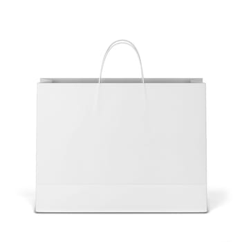 Blank shopping bag mockup. 3d illustration isolated on white background