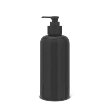 Blank bottle for liquid cosmetics. 3d illustration isolated on white background