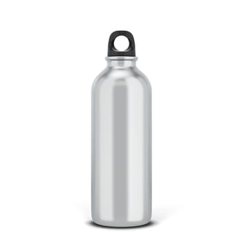 Blank sport bottle for liquid. 3d illustration isolated on white background