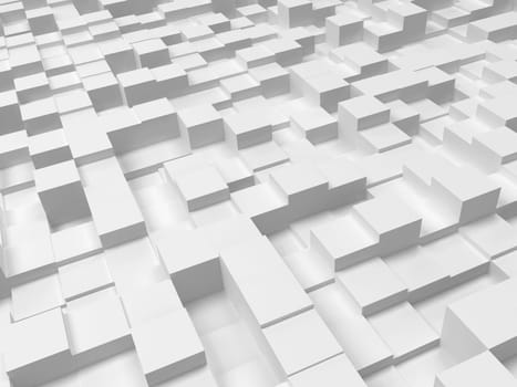 Abstract square background. 3d illustration