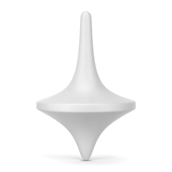 Spinning top toy. 3d illustration isolated on white background