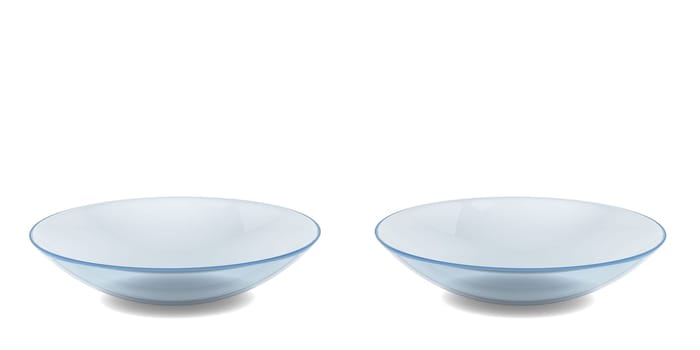 Optical contact lens. 3d illustration isolated on white background