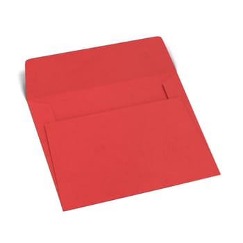 Blank paper envelope mockup. 3d illustration isolated on white background