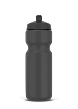 Plastic sport bottle for water and other drinks. 3d illustration isolated on white background