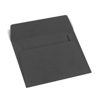 Blank paper envelope mockup. 3d illustration isolated on white background
