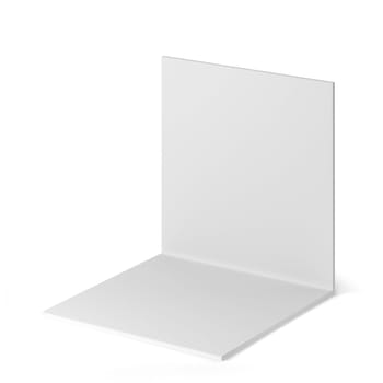 Simple tradeshow booth mockup. 3d illustration isolated on white background
