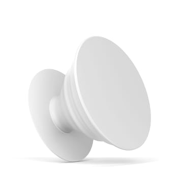 Blank telephone pop socket mockup. 3d illustration isolated on white background